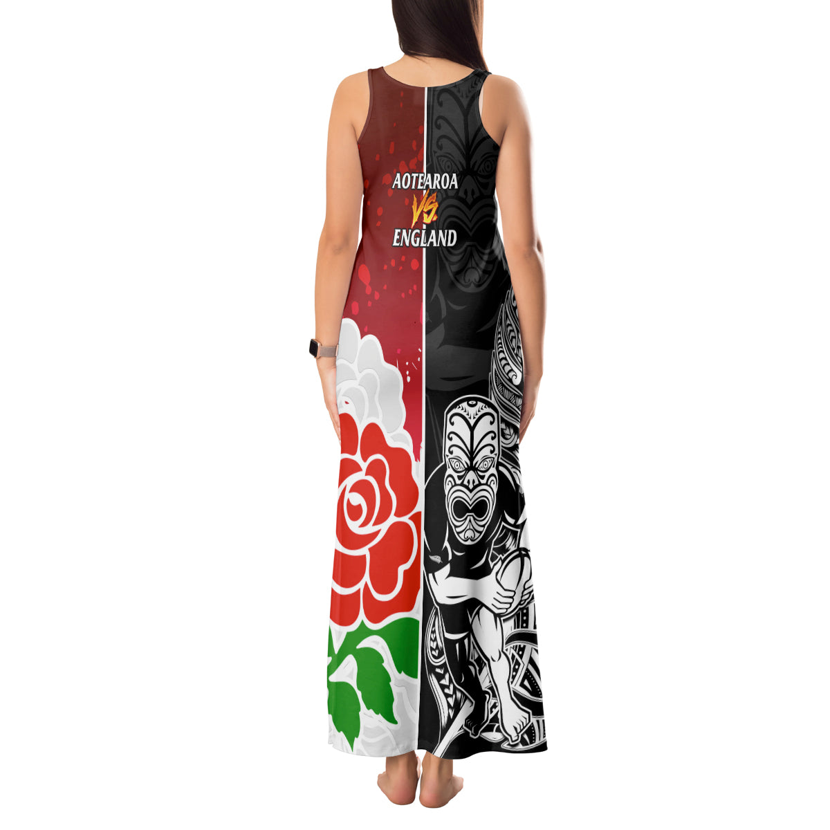 new-zealand-and-england-rugby-tank-maxi-dress-2023-world-cup-all-black-combine-red-roses