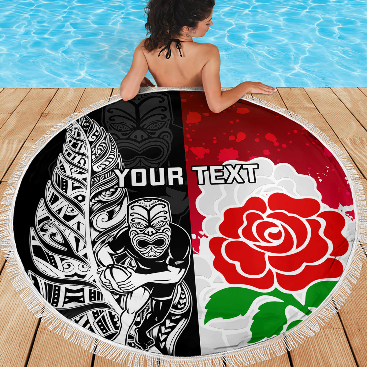 custom-new-zealand-and-england-rugby-beach-blanket-2023-world-cup-all-black-combine-red-roses