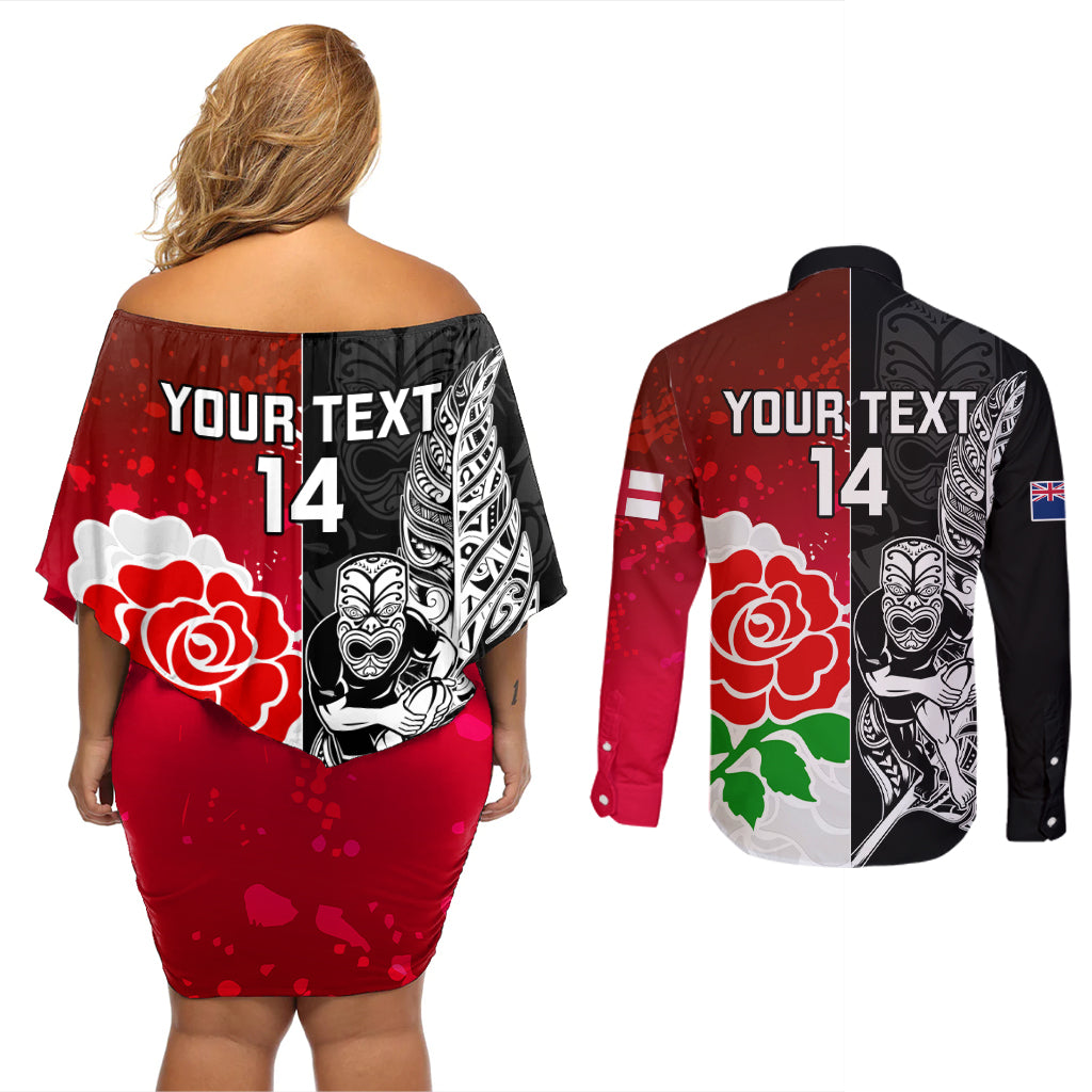 custom-new-zealand-and-england-rugby-couples-matching-off-shoulder-short-dress-and-long-sleeve-button-shirt-2023-world-cup-all-black-combine-red-roses