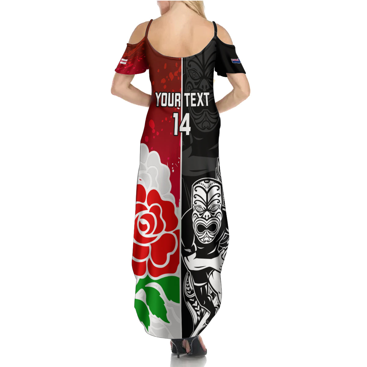 custom-new-zealand-and-england-rugby-family-matching-summer-maxi-dress-and-hawaiian-shirt-2023-world-cup-all-black-combine-red-roses