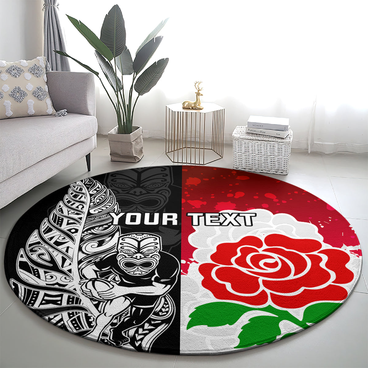 custom-new-zealand-and-england-rugby-round-carpet-2023-world-cup-all-black-combine-red-roses