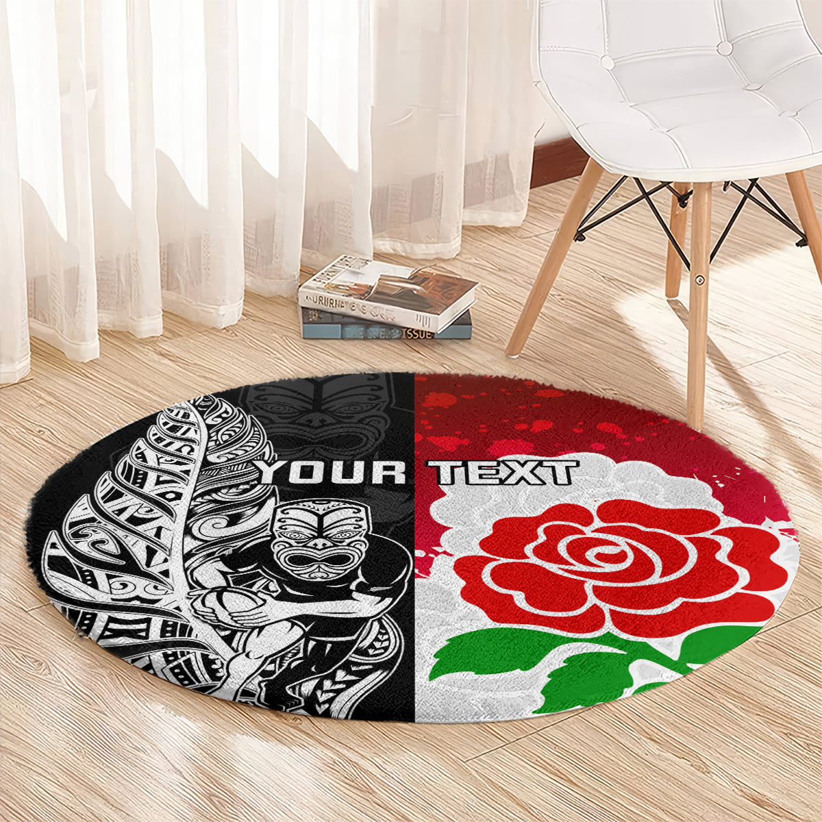 custom-new-zealand-and-england-rugby-round-carpet-2023-world-cup-all-black-combine-red-roses