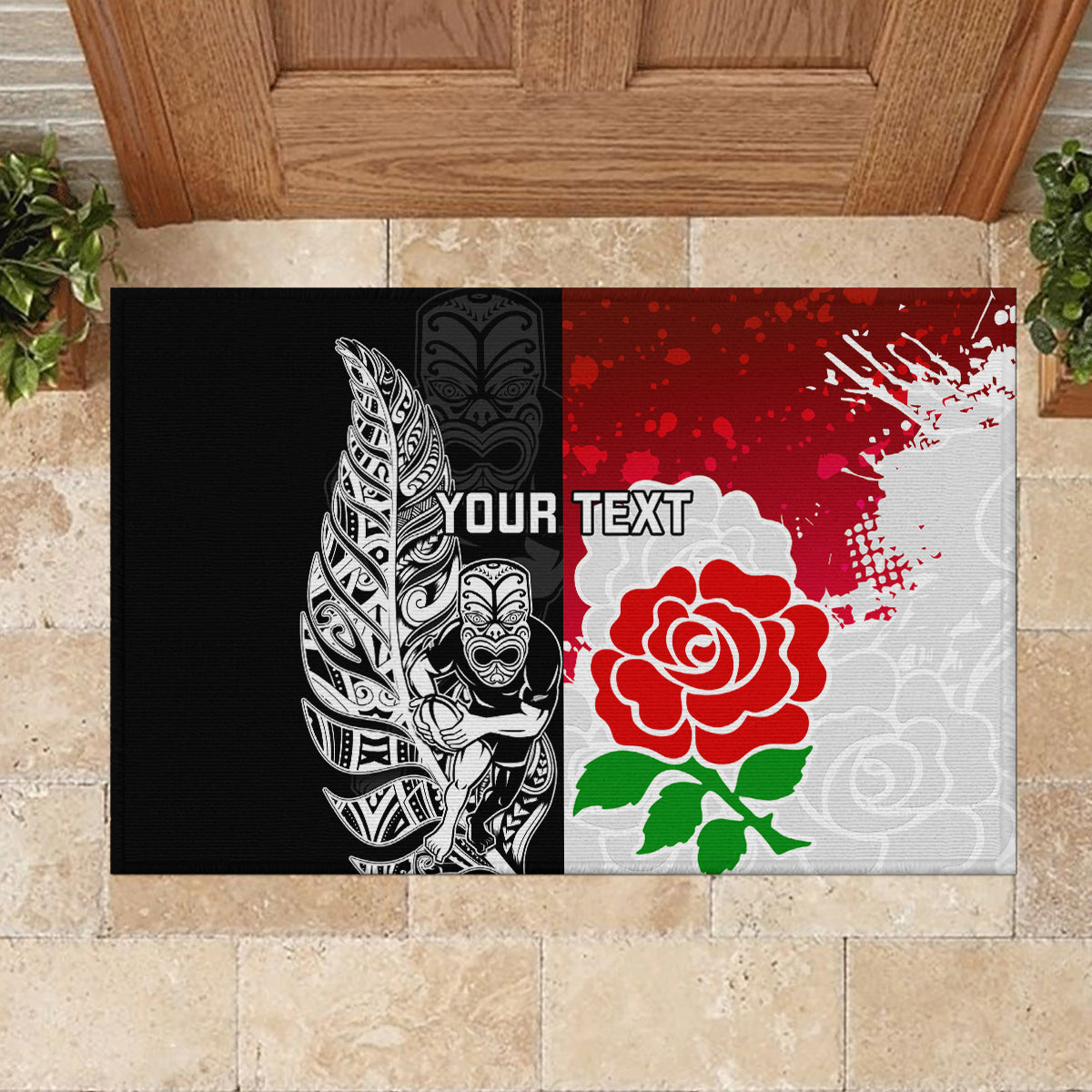 custom-new-zealand-and-england-rugby-rubber-doormat-2023-world-cup-all-black-combine-red-roses