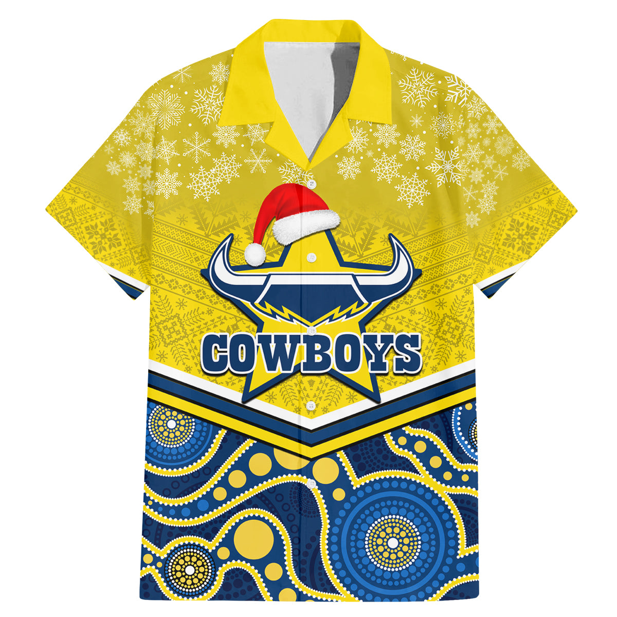 custom-cowboys-rugby-christmas-family-matching-mermaid-dress-and-hawaiian-shirt-merry-xmas-2023-mix-aboriginal-art-blue-version