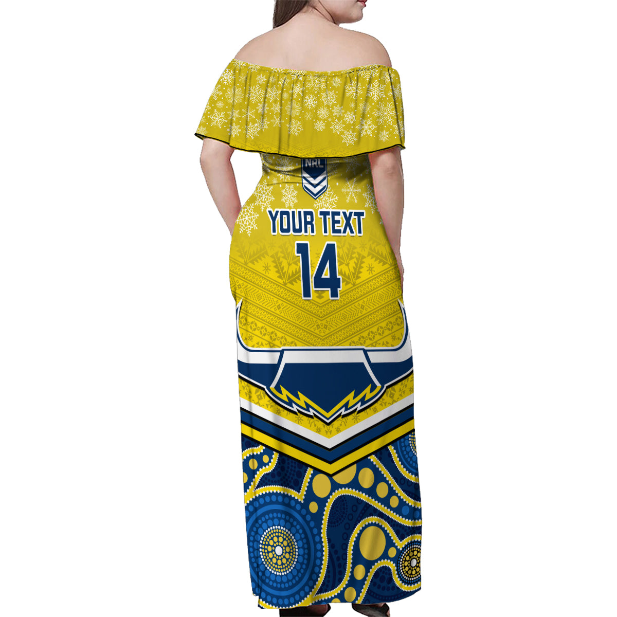 custom-cowboys-rugby-christmas-family-matching-off-shoulder-maxi-dress-and-hawaiian-shirt-merry-xmas-2023-mix-aboriginal-art-blue-version