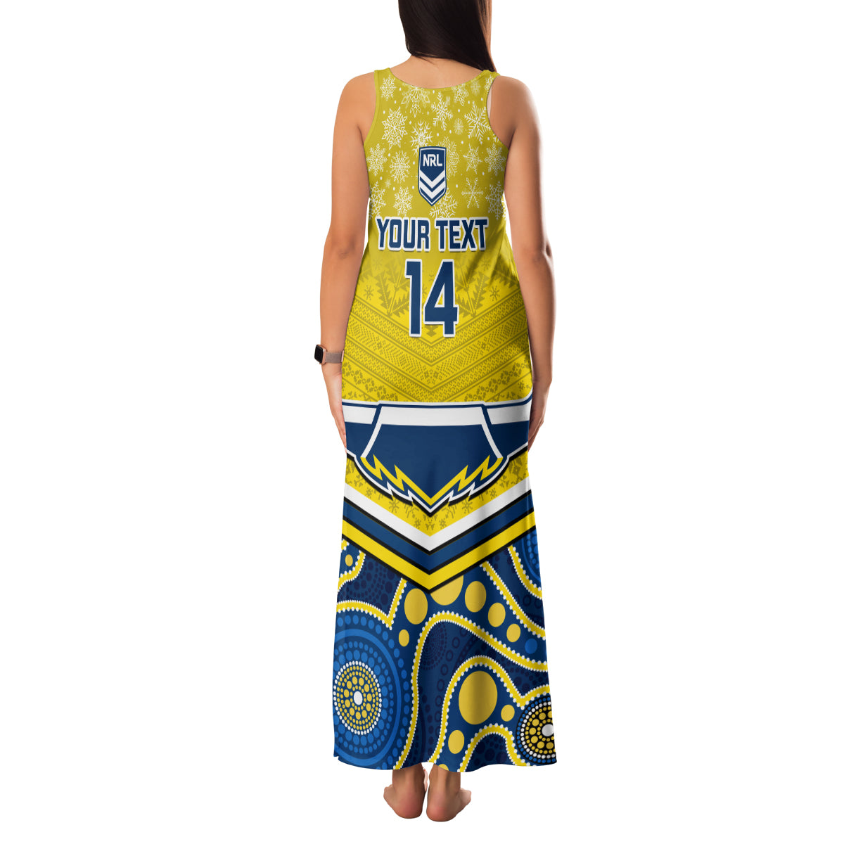 custom-cowboys-rugby-christmas-family-matching-tank-maxi-dress-and-hawaiian-shirt-merry-xmas-2023-mix-aboriginal-art-blue-version