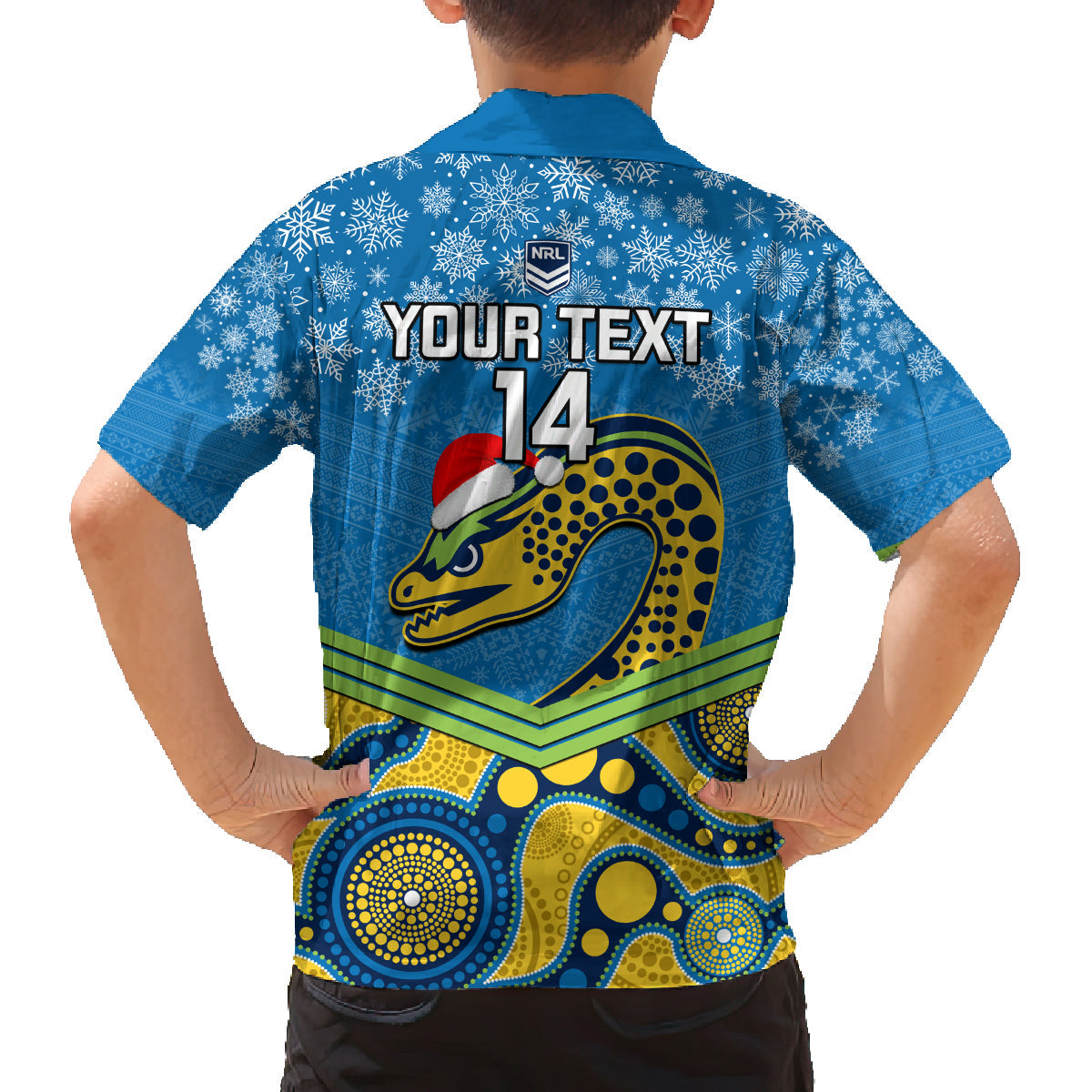 custom-parramatta-eels-rugby-christmas-family-matching-off-shoulder-long-sleeve-dress-and-hawaiian-shirt-merry-xmas-2023-mix-aboriginal-art