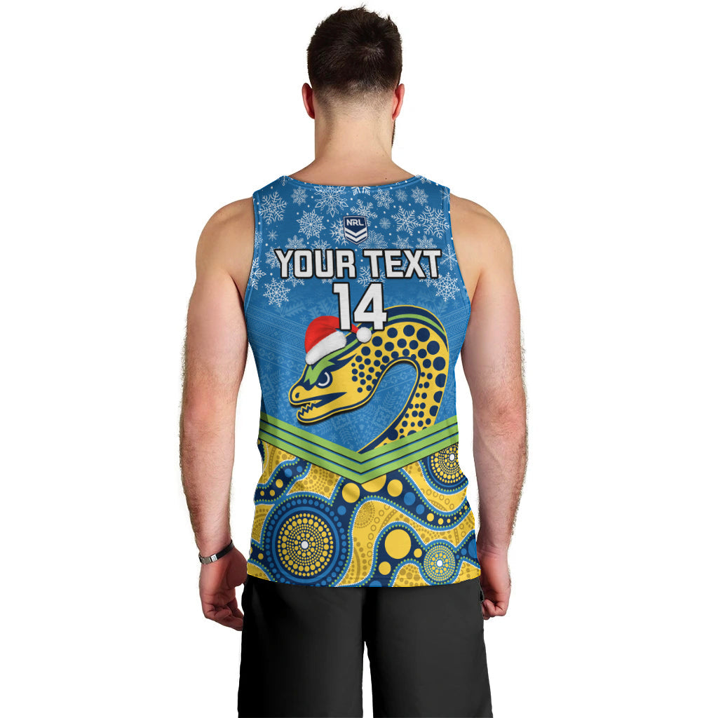 Custom Parramatta Eels Rugby Christmas Men Tank Top Merry Xmas 2023 Mix Aboriginal Art - Vibe Hoodie Shop