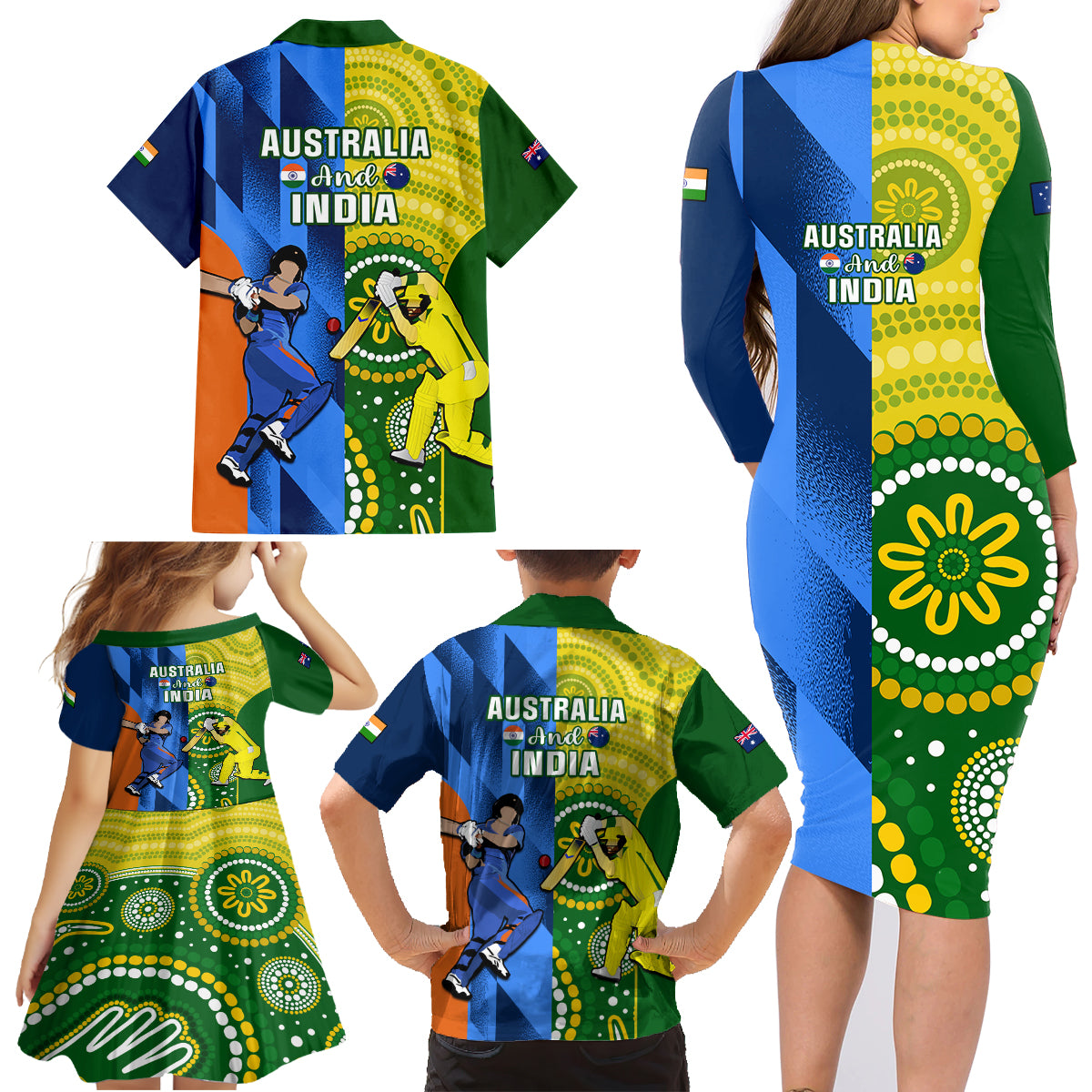 australia-and-india-cricket-family-matching-long-sleeve-bodycon-dress-and-hawaiian-shirt-2023-world-cup-final-together