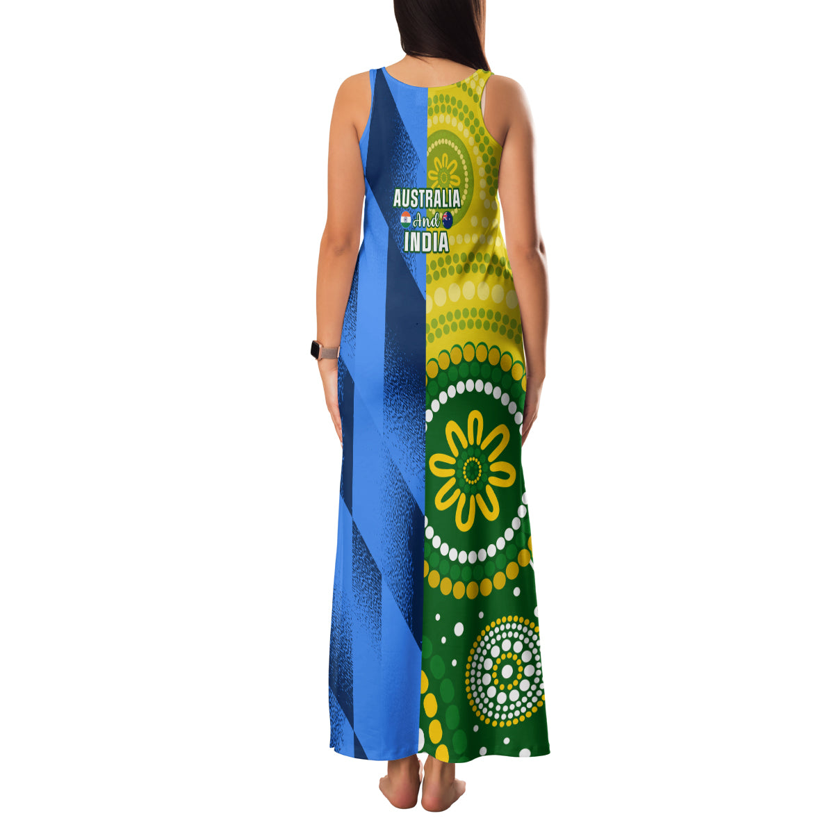 australia-and-india-cricket-family-matching-tank-maxi-dress-and-hawaiian-shirt-2023-world-cup-final-together