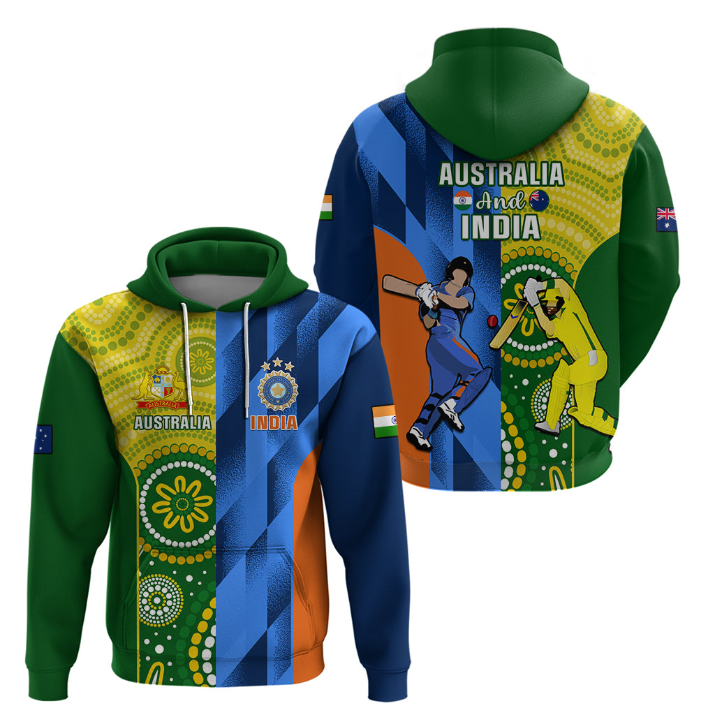 Australia And India Cricket Hoodie 2023 World Cup Final Together - Vibe Hoodie Shop