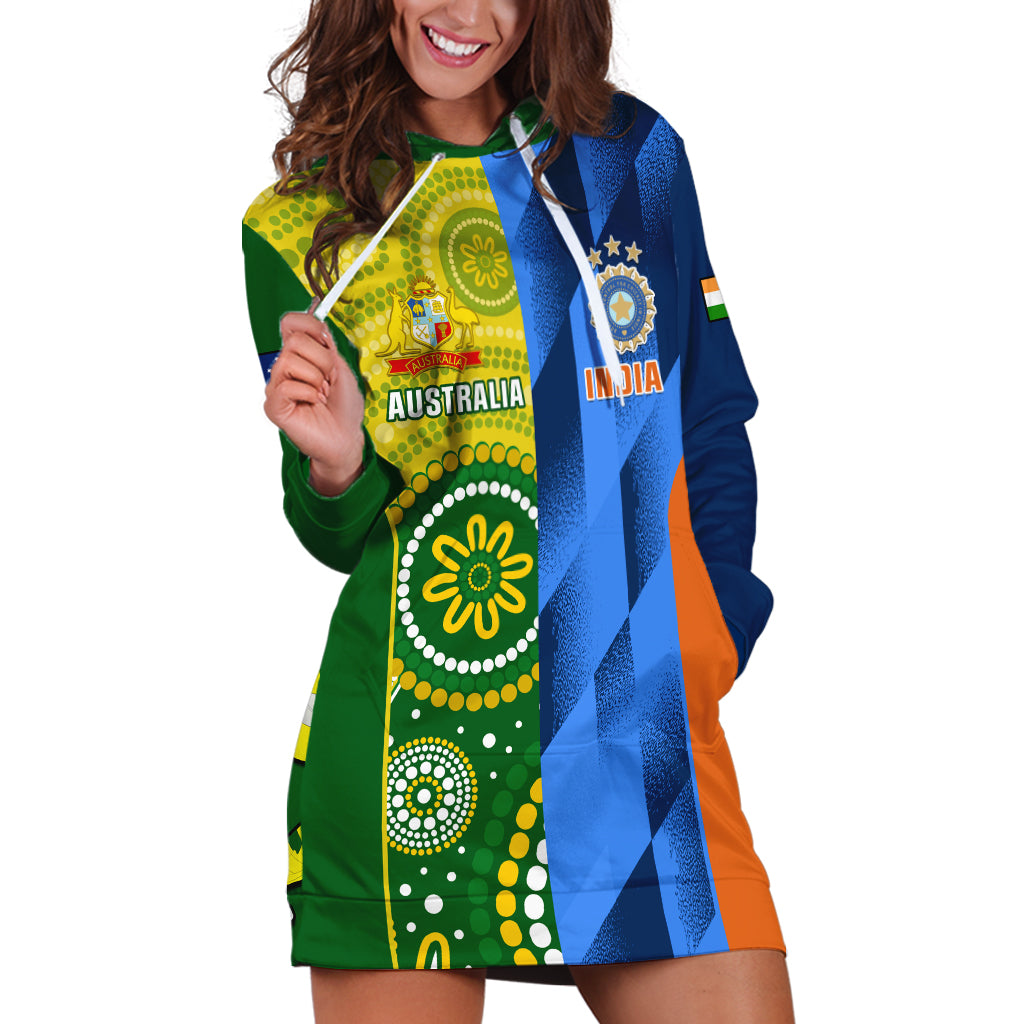 Australia And India Cricket Hoodie Dress 2023 World Cup Final Together - Vibe Hoodie Shop