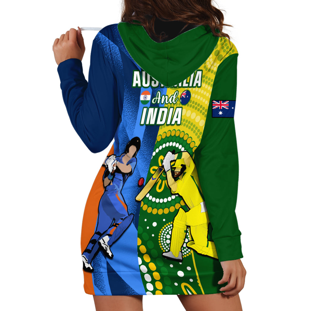 Australia And India Cricket Hoodie Dress 2023 World Cup Final Together - Vibe Hoodie Shop