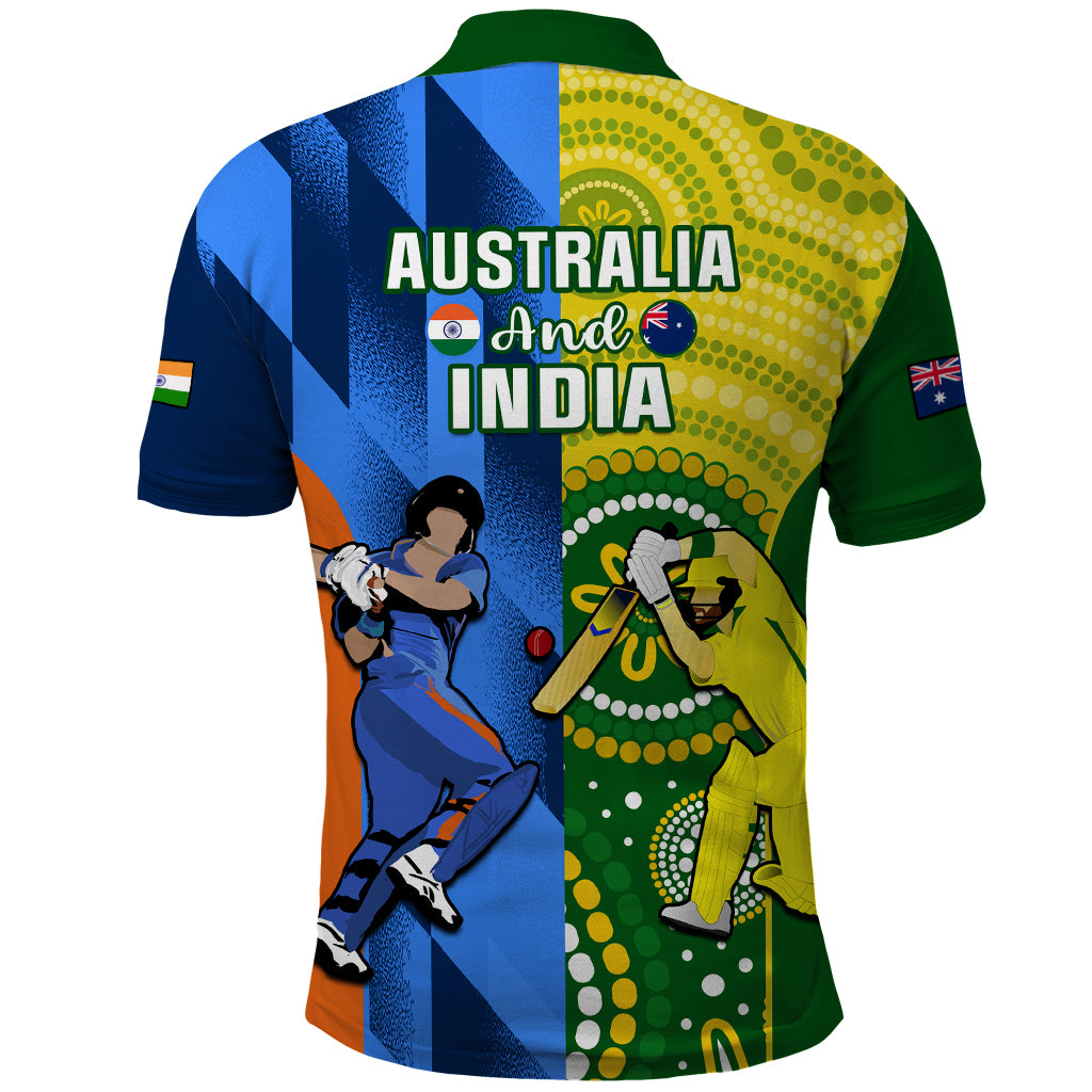 Australia And India Cricket Polo Shirt 2023 World Cup Final Together - Vibe Hoodie Shop