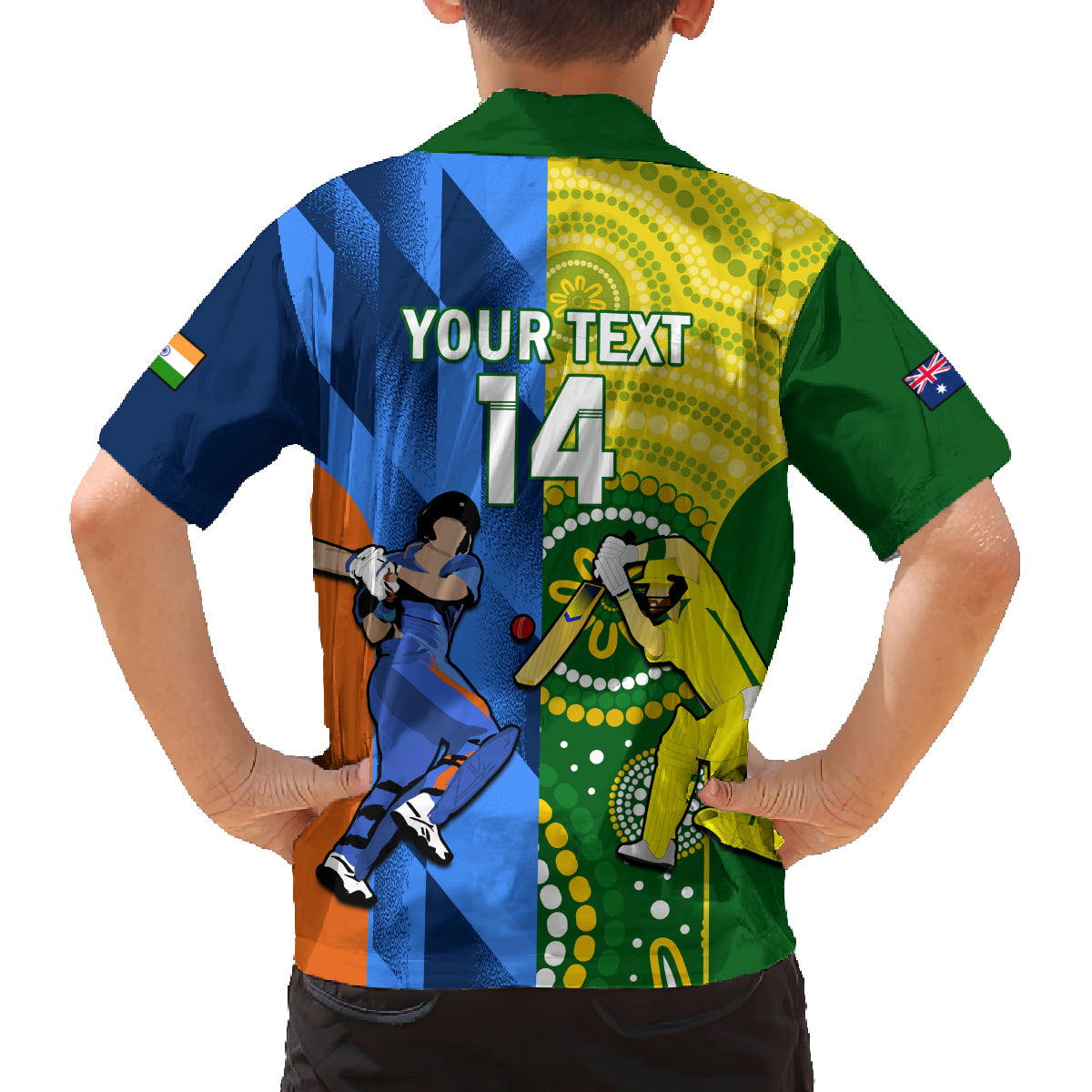 custom-australia-and-india-cricket-family-matching-long-sleeve-bodycon-dress-and-hawaiian-shirt-2023-world-cup-final-together