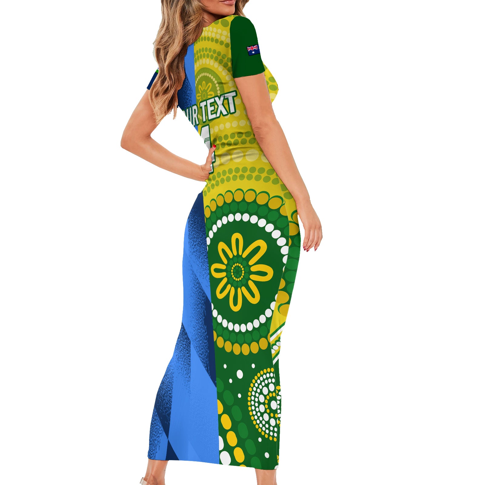 custom-australia-and-india-cricket-family-matching-short-sleeve-bodycon-dress-and-hawaiian-shirt-2023-world-cup-final-together