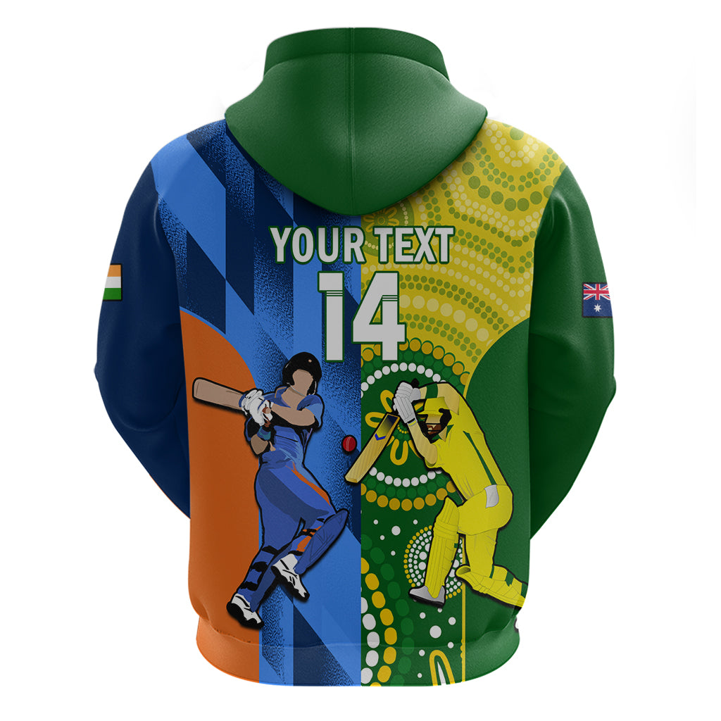 Custom Australia And India Cricket Hoodie 2023 World Cup Final Together - Vibe Hoodie Shop