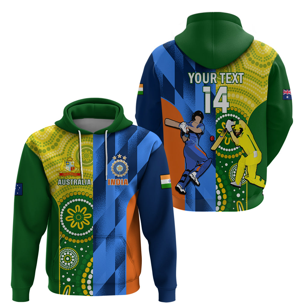 Custom Australia And India Cricket Hoodie 2023 World Cup Final Together - Vibe Hoodie Shop