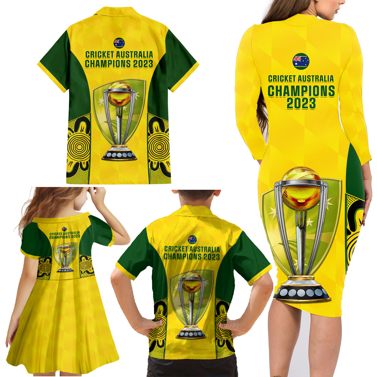 australia-cricket-family-matching-long-sleeve-bodycon-dress-and-hawaiian-shirt-world-cup-go-champions-2023-indigenous