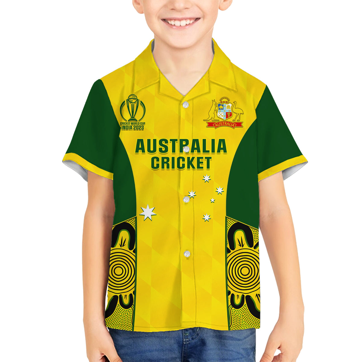 australia-cricket-family-matching-long-sleeve-bodycon-dress-and-hawaiian-shirt-world-cup-go-champions-2023-indigenous