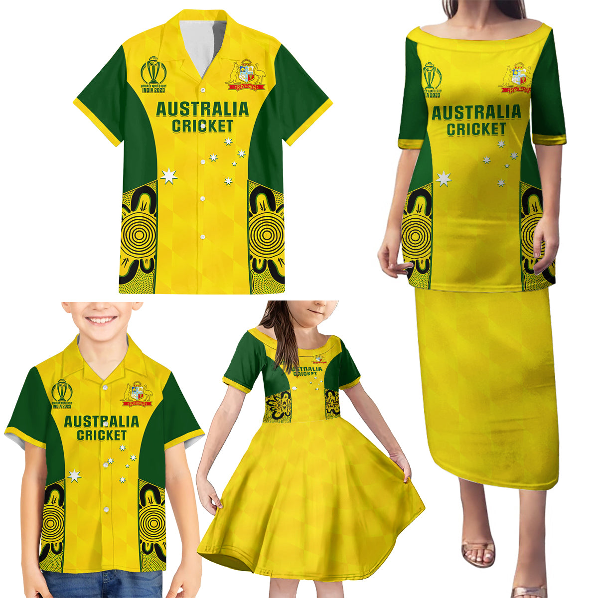 australia-cricket-family-matching-puletasi-dress-and-hawaiian-shirt-world-cup-go-champions-2023-indigenous