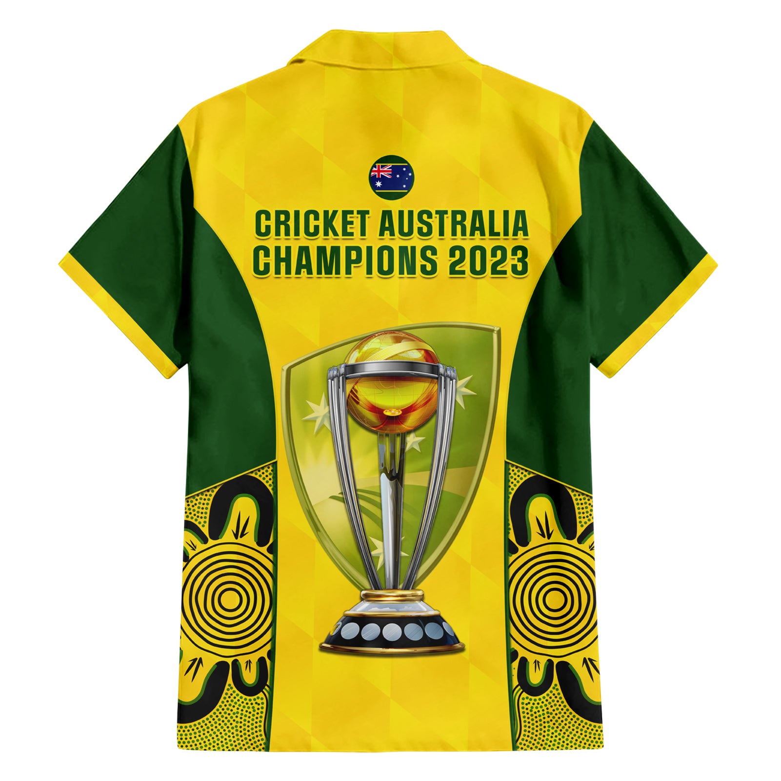 Australia Cricket Hawaiian Shirt World Cup Go Champions 2023 Indigenous - Vibe Hoodie Shop