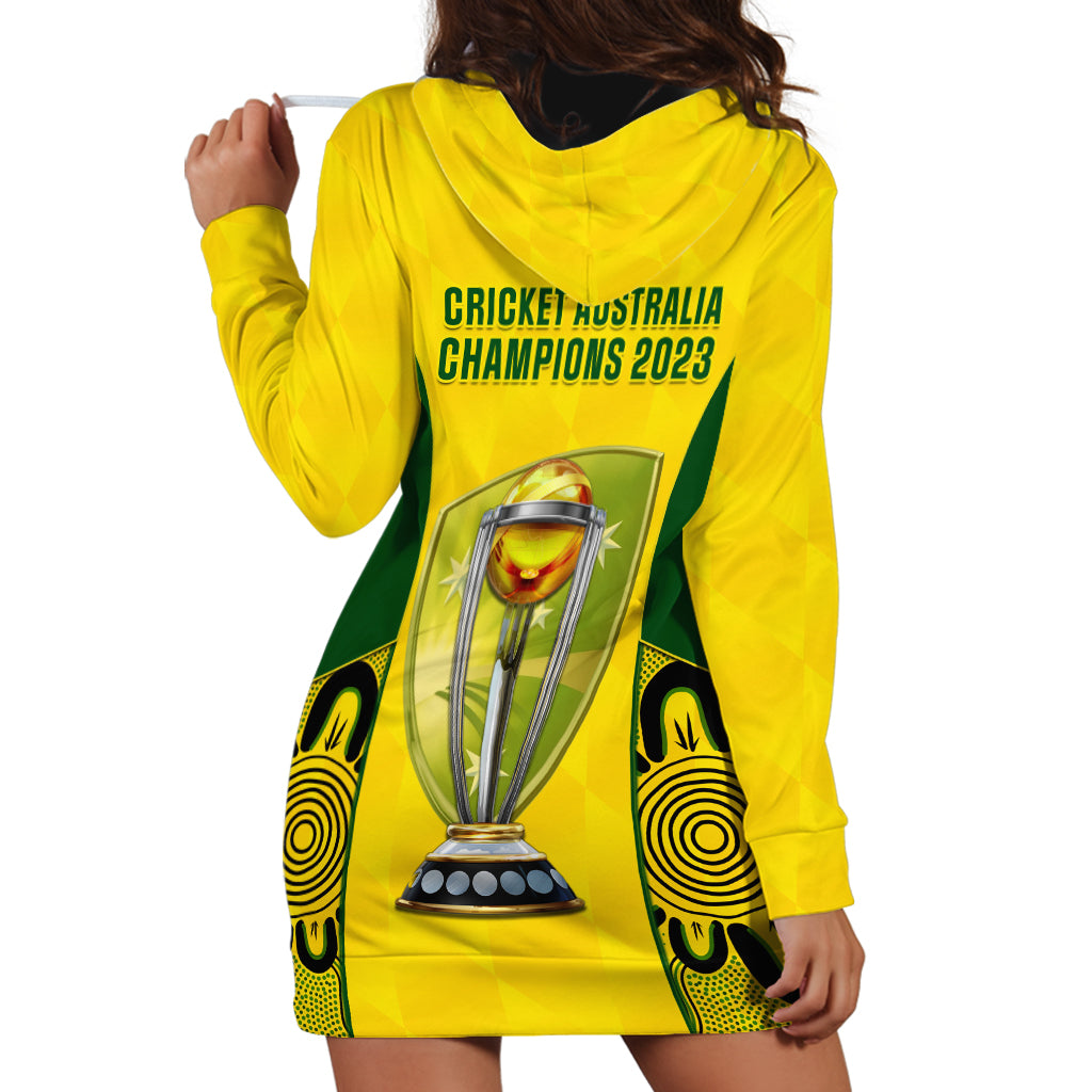 Australia Cricket Hoodie Dress World Cup Go Champions 2023 Indigenous - Vibe Hoodie Shop