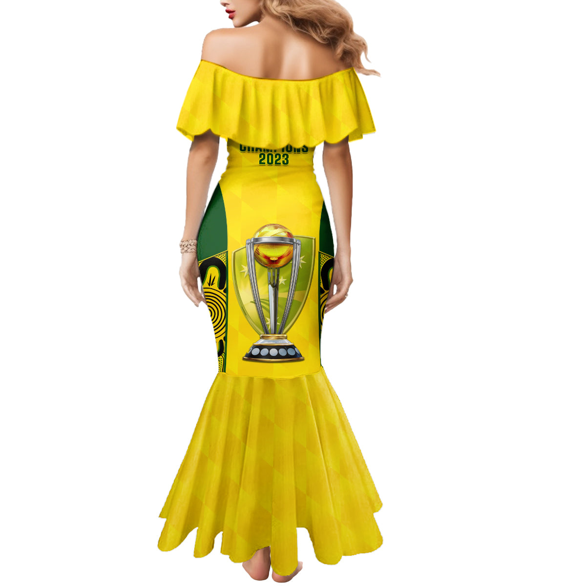 australia-cricket-mermaid-dress-world-cup-go-champions-2023-indigenous