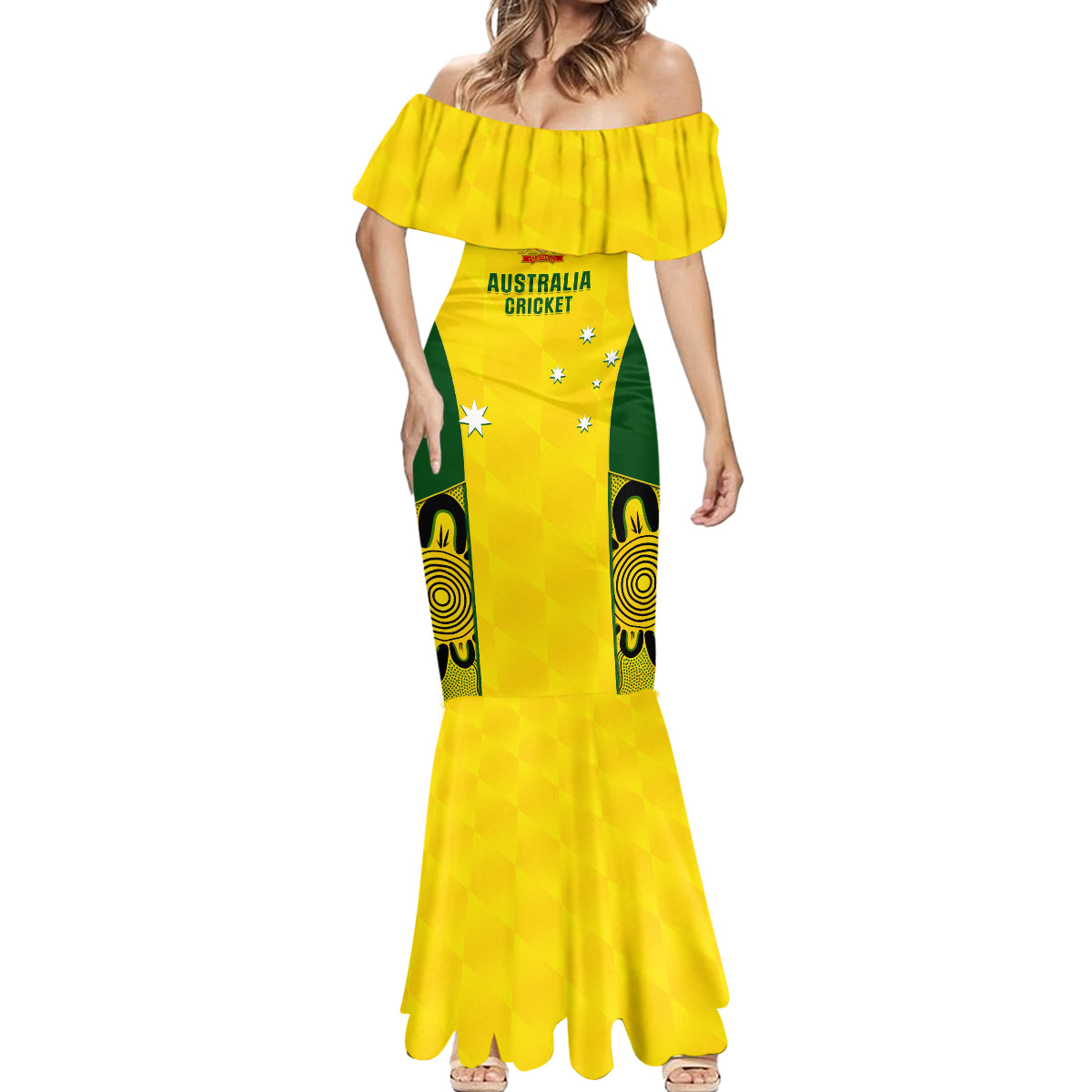 australia-cricket-mermaid-dress-world-cup-go-champions-2023-indigenous