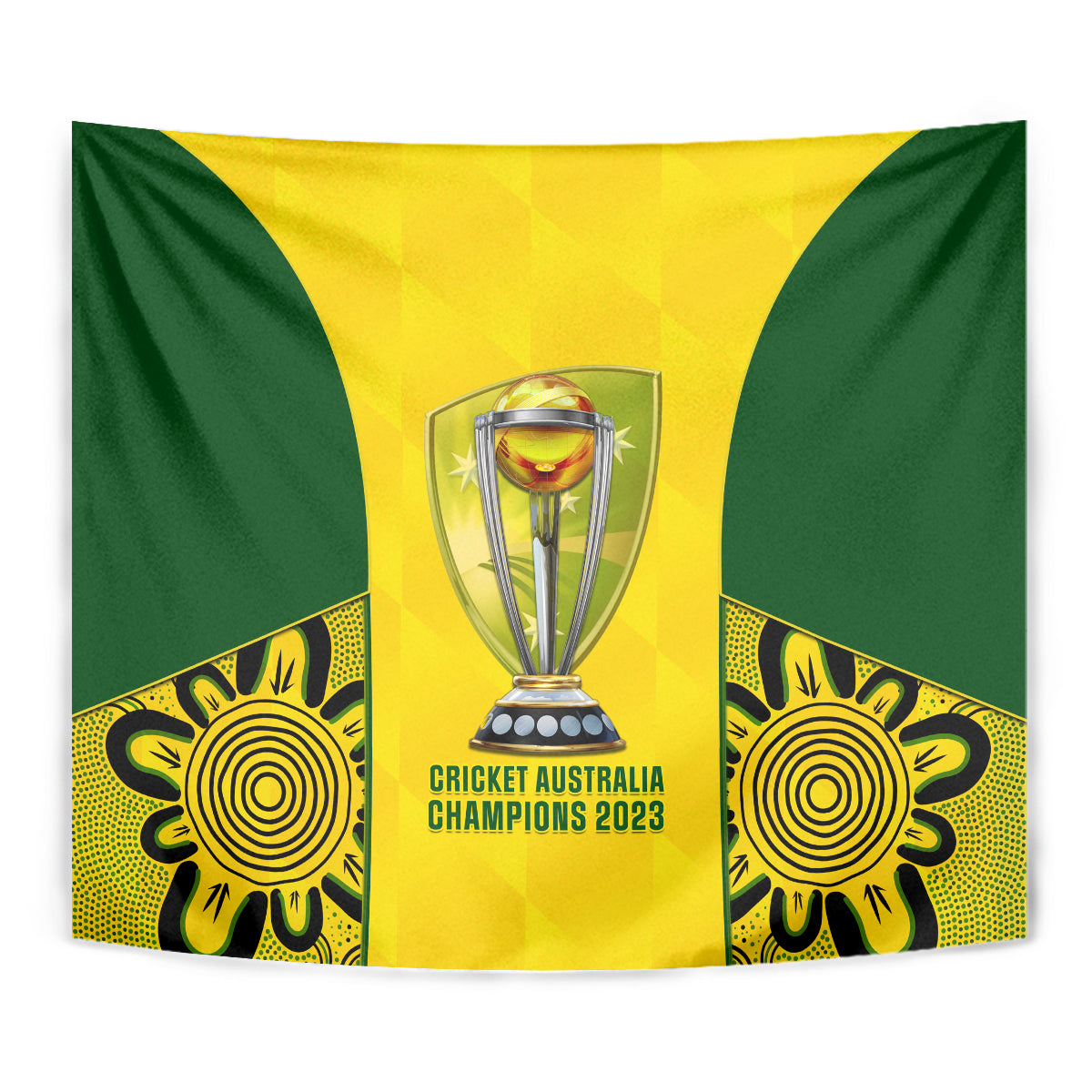 Australia Cricket Tapestry World Cup Go Champions 2023 Indigenous - Vibe Hoodie Shop