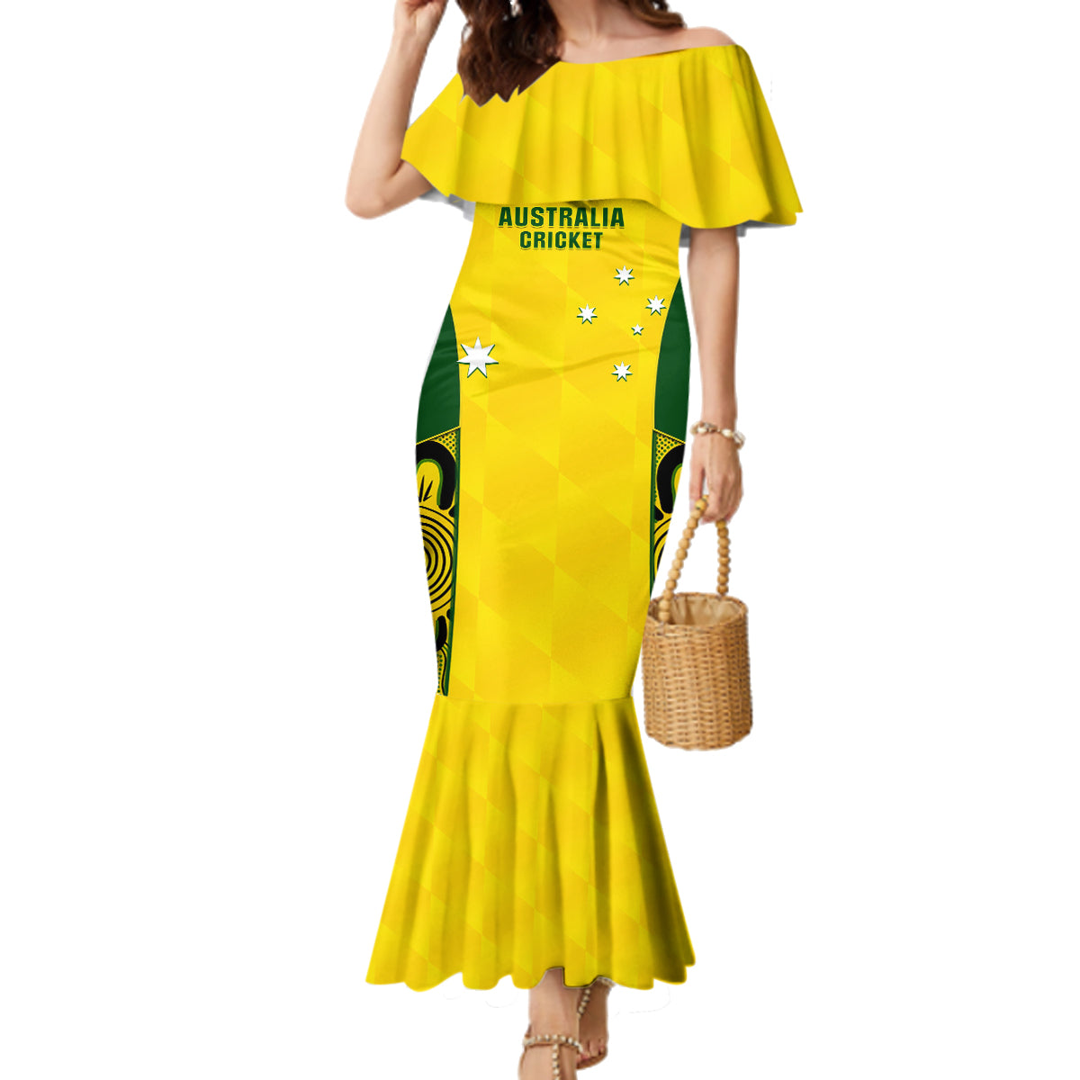 custom-australia-cricket-family-matching-mermaid-dress-and-hawaiian-shirt-world-cup-go-champions-2023-indigenous