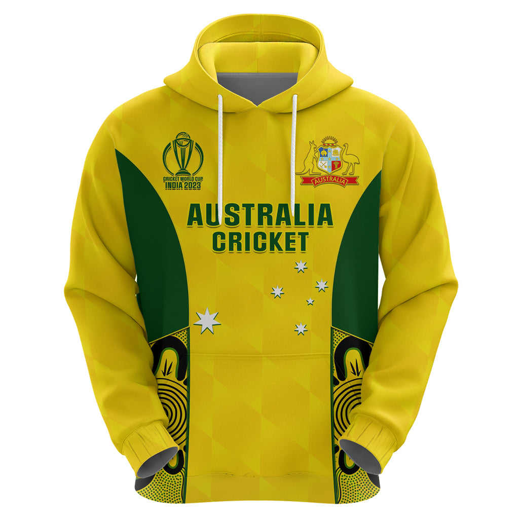 Custom Australia Cricket Hoodie World Cup Go Champions 2023 Indigenous - Vibe Hoodie Shop