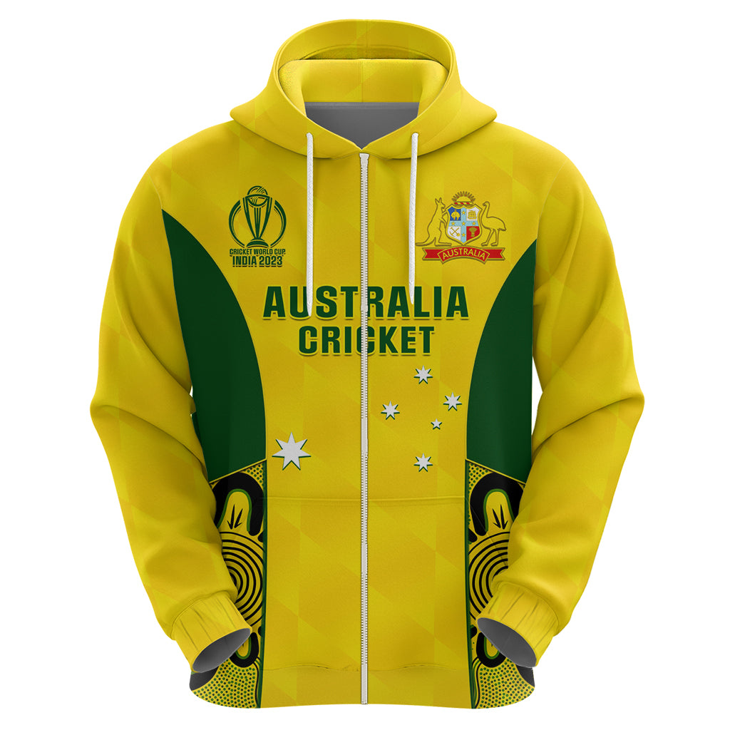 Custom Australia Cricket Hoodie World Cup Go Champions 2023 Indigenous - Vibe Hoodie Shop
