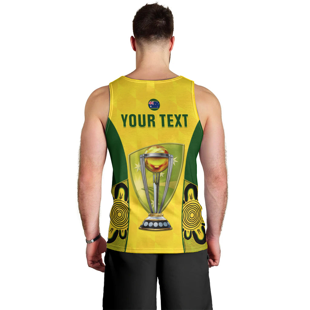 Custom Australia Cricket Men Tank Top World Cup Go Champions 2023 Indigenous - Vibe Hoodie Shop