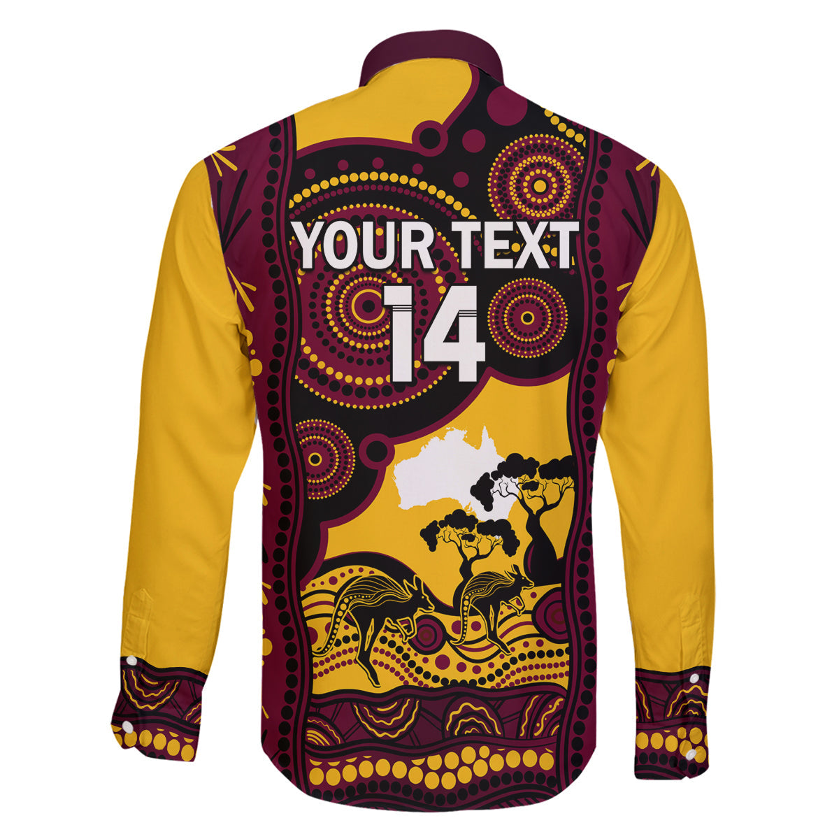 Custom Australia Day Brisbane Broncos Family Matching Long Sleeve Bodycon Dress and Hawaiian Shirt NRL 2024 Australian Map Proud