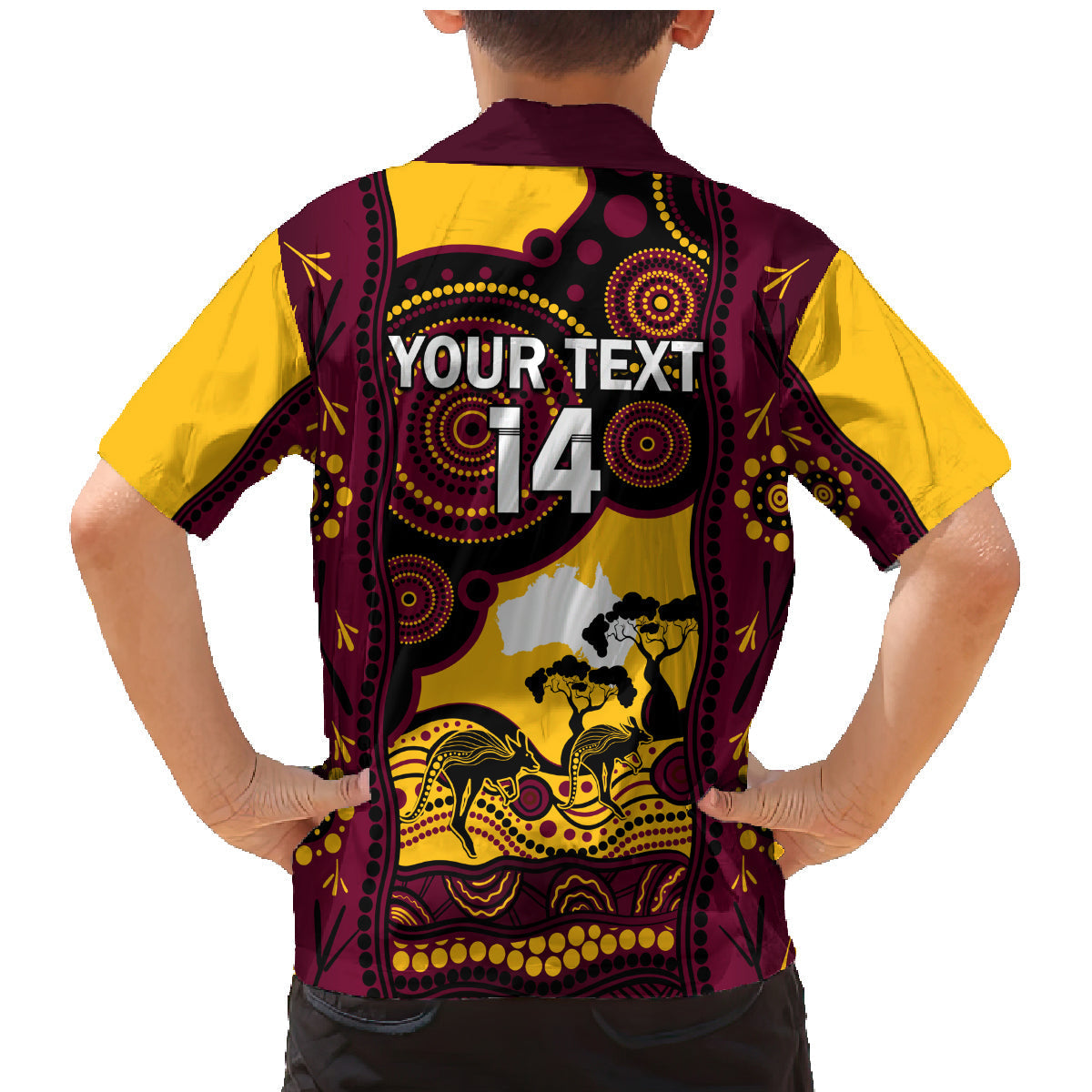 Custom Australia Day Brisbane Broncos Family Matching Mermaid Dress and Hawaiian Shirt NRL 2024 Australian Map Proud