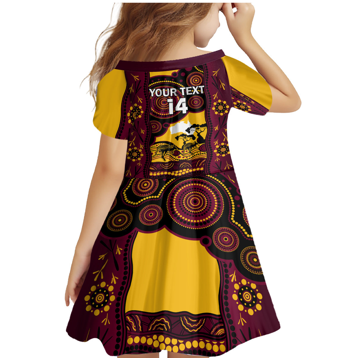 Custom Australia Day Brisbane Broncos Family Matching Mermaid Dress and Hawaiian Shirt NRL 2024 Australian Map Proud