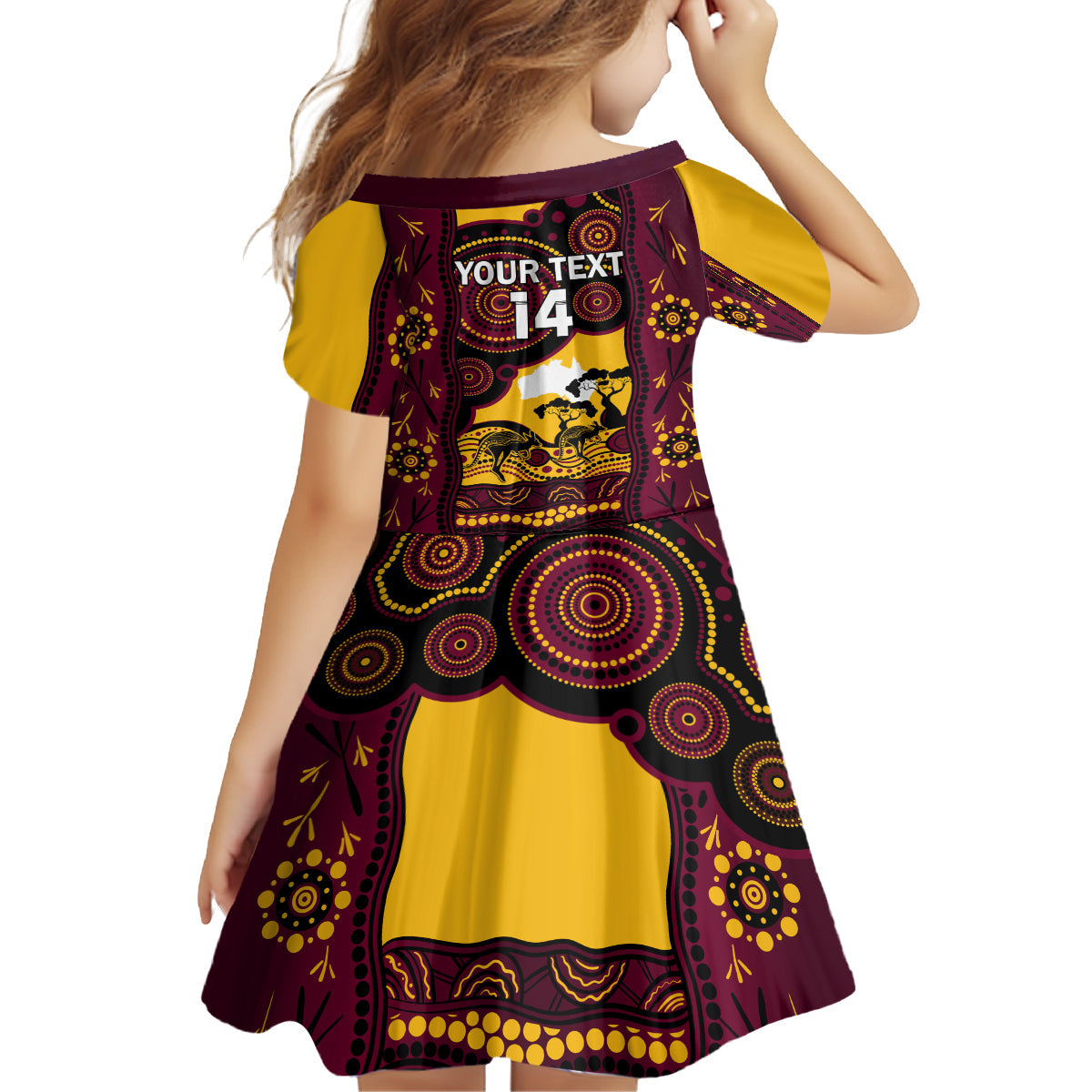 Custom Australia Day Brisbane Broncos Family Matching Off Shoulder Long Sleeve Dress and Hawaiian Shirt NRL 2024 Australian Map Proud