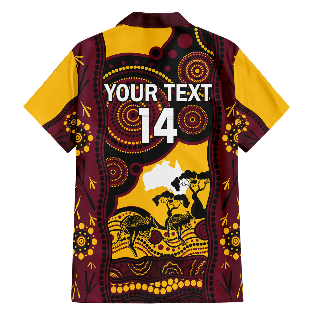 Custom Australia Day Brisbane Broncos Family Matching Off Shoulder Short Dress and Hawaiian Shirt NRL 2024 Australian Map Proud