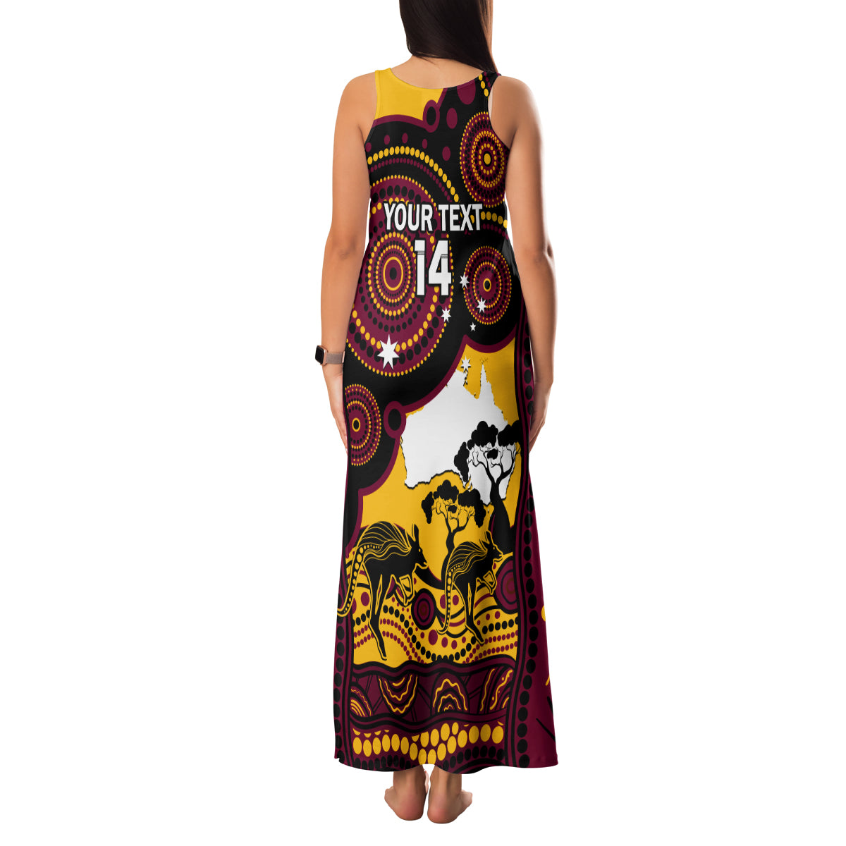 Custom Australia Day Brisbane Broncos Family Matching Tank Maxi Dress and Hawaiian Shirt NRL 2024 Australian Map Proud