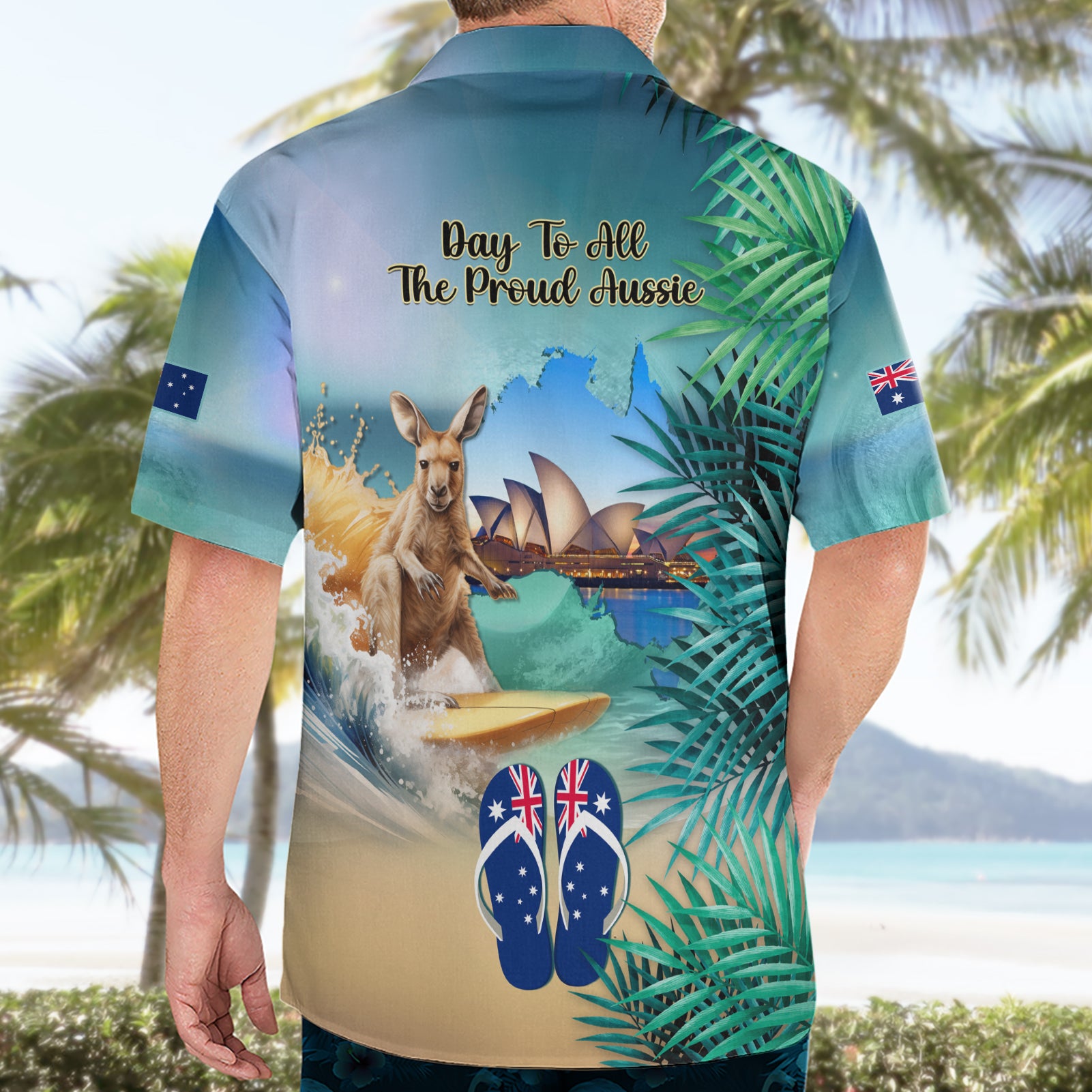 Australia Day 2024 Hawaiian Shirt Kangaroo Go Surfing Aussie Map Tropical Style - Vibe Hoodie Shop