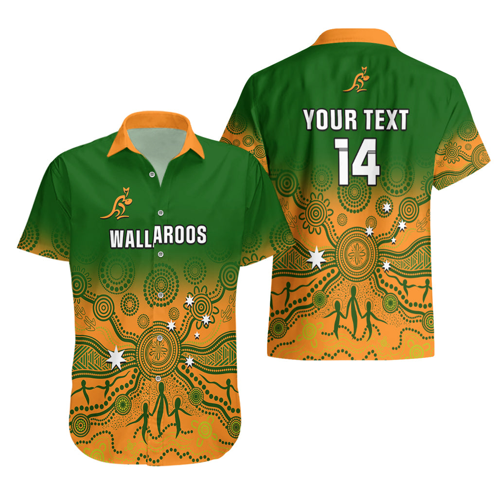 Personalised Australia Rugby Hawaiian Shirt Go Wallaroos Pacific Indigenous Version 2023 - Vibe Hoodie Shop