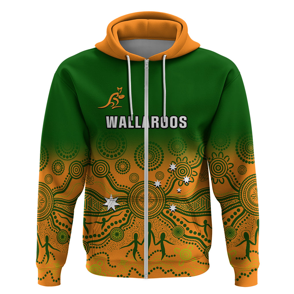 Personalised Australia Rugby Hoodie Go Wallaroos Pacific Indigenous Version 2023 - Vibe Hoodie Shop