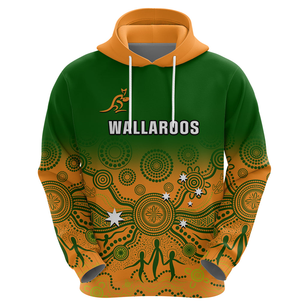 Personalised Australia Rugby Hoodie Go Wallaroos Pacific Indigenous Version 2023 - Vibe Hoodie Shop