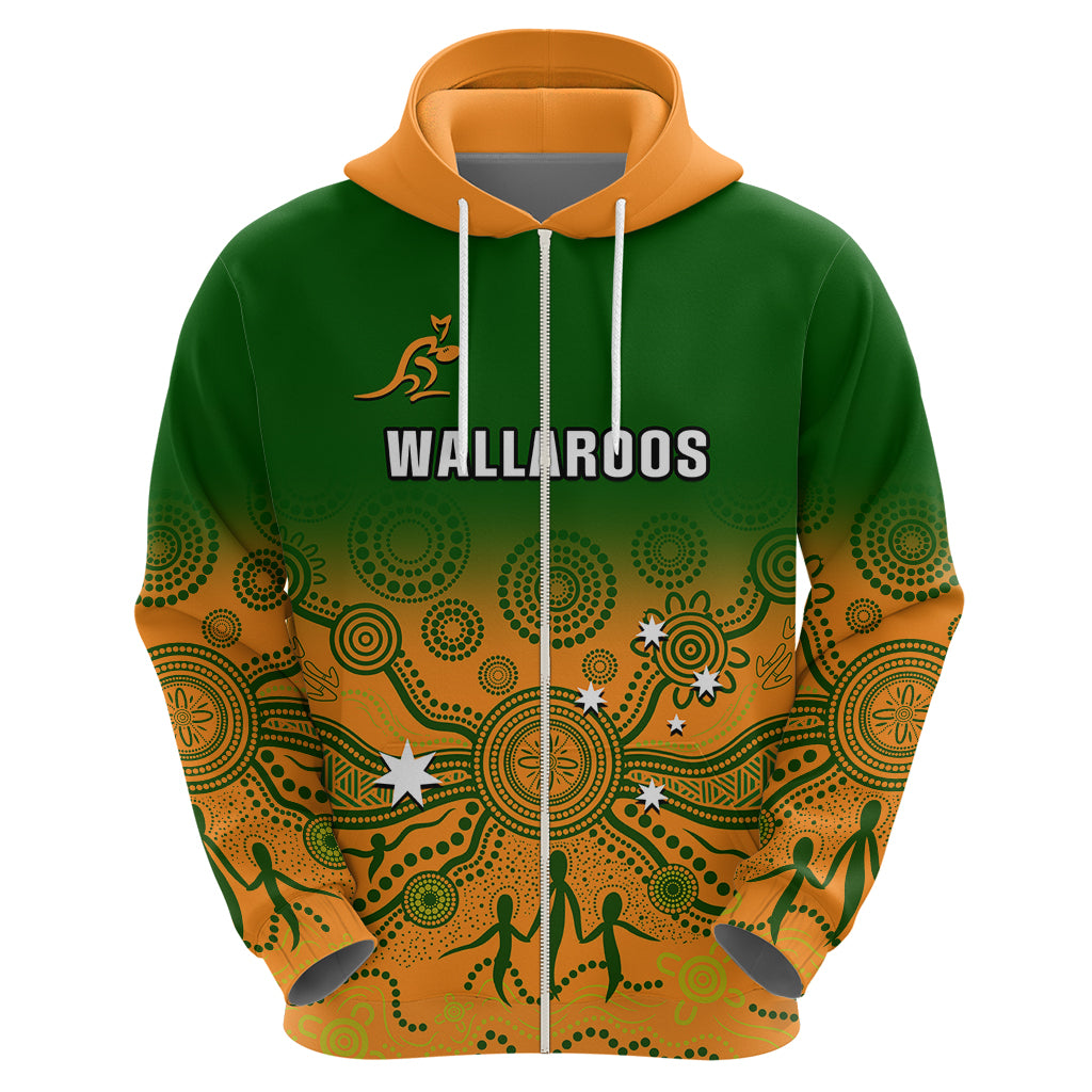 Personalised Australia Rugby Hoodie Go Wallaroos Pacific Indigenous Version 2023 - Vibe Hoodie Shop