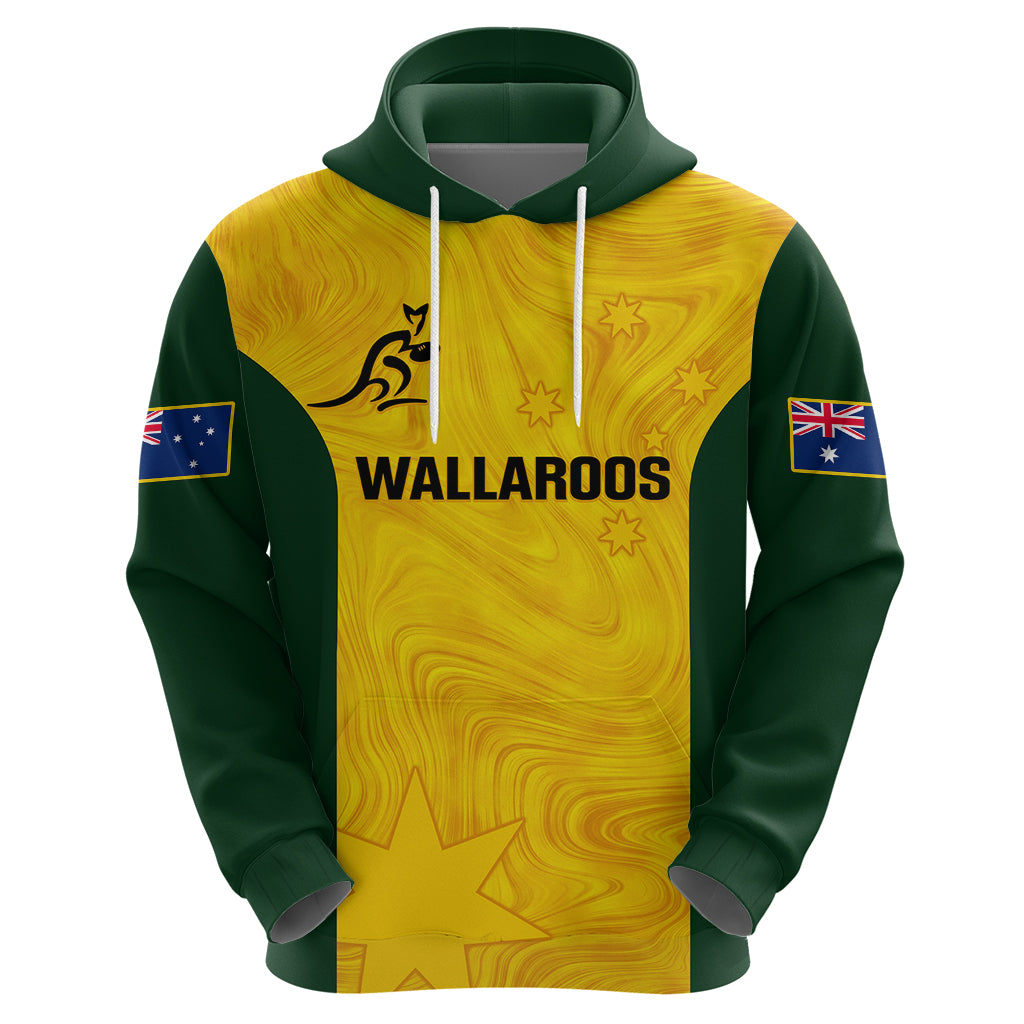 Personalised Australia Rugby Hoodie Go Wallaroos Pacific Simple Version 2023 - Vibe Hoodie Shop