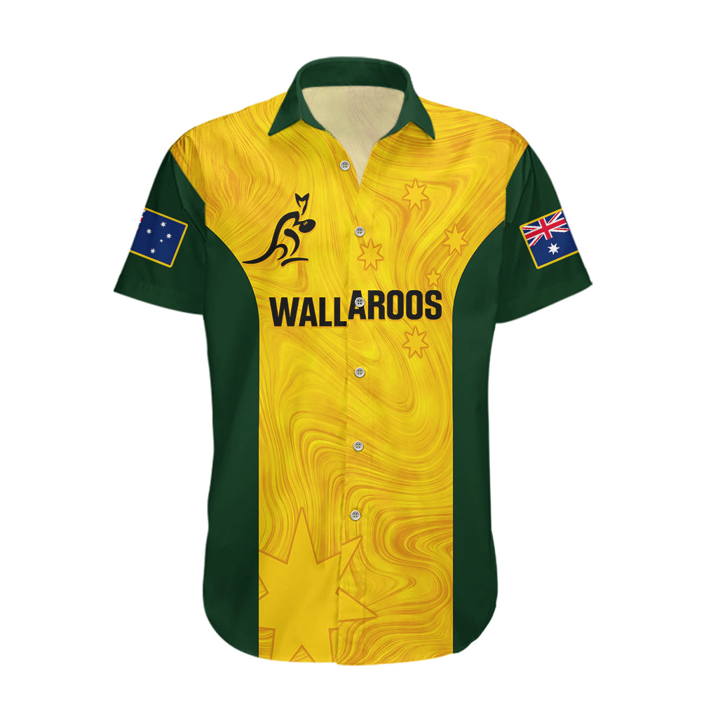 Australia Rugby Hawaiian Shirt Go Wallaroos Pacific Simple Version 2023 - Vibe Hoodie Shop