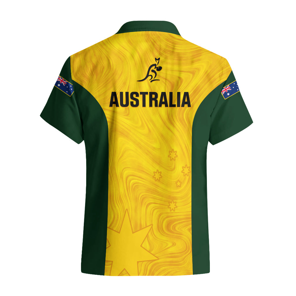 Australia Rugby Hawaiian Shirt Go Wallaroos Pacific Simple Version 2023 - Vibe Hoodie Shop
