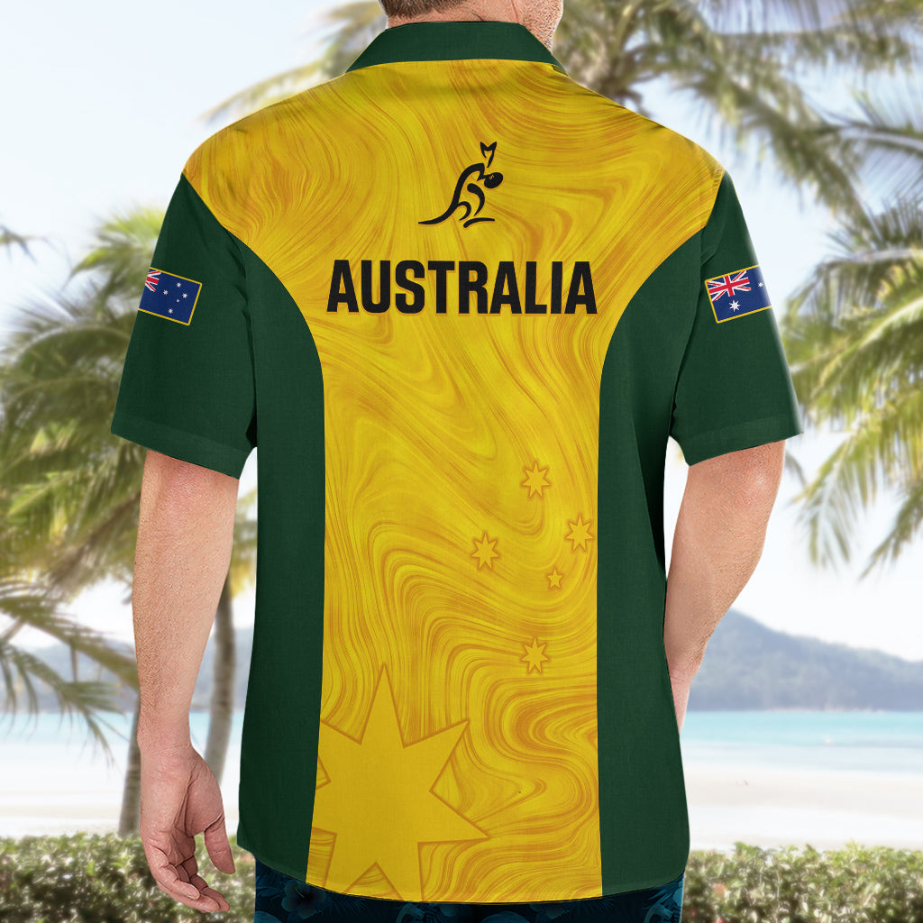 Australia Rugby Hawaiian Shirt Go Wallaroos Pacific Simple Version 2023 - Vibe Hoodie Shop