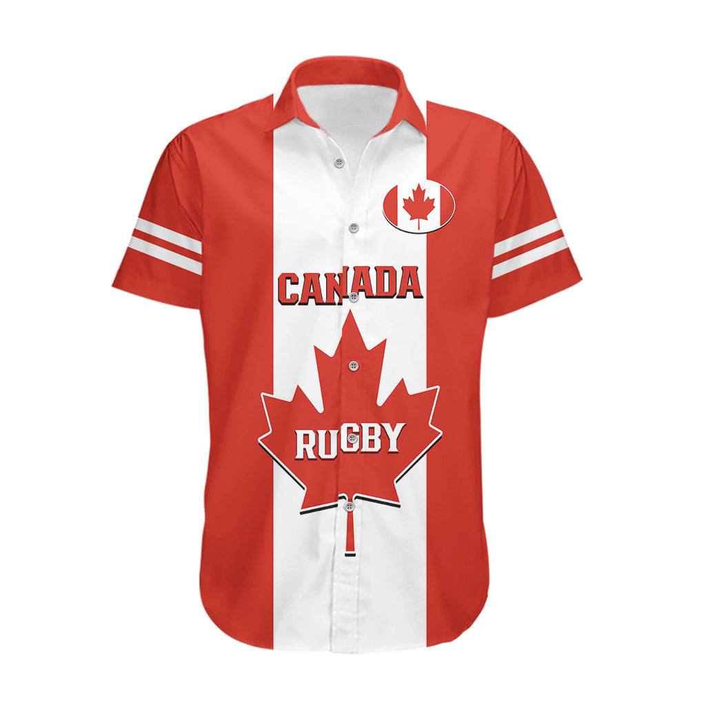 Canada Rugby Hawaiian Shirt Go Canucks Maple Leaf Pacific  2023 - Vibe Hoodie Shop